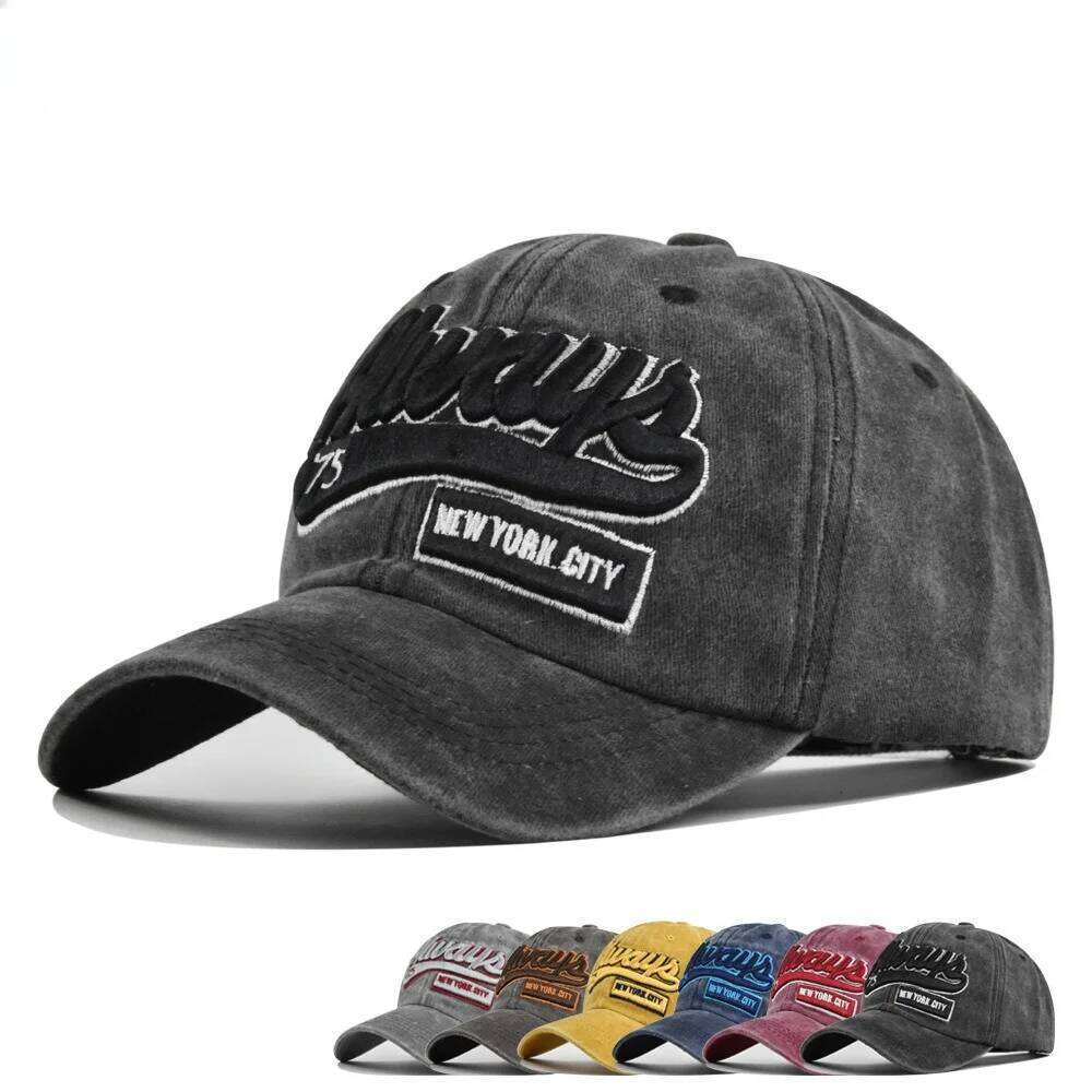 Men's ALWAYS Embroidered Baseball Snapback Caps Hip-hop Hats Outdoor Adjustable Unisex Sunshade Cowboy Sunscreen Hat Y260304