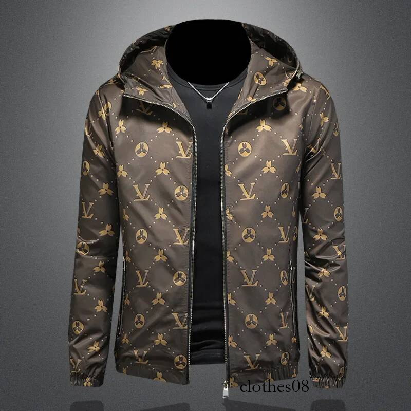 New 2025 Men's Hooded Fashionable Youth Outerwear Trendy Autumn Coat Handsome Loose Fit Casual Jacket