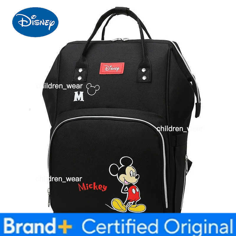 Disney Minnie Mickey Design Diaper Baby Bag Waterproof Mom Backpack Travel Multifunctional Maternity Large Capacity Stroller Bag H260305