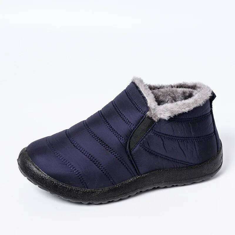 Kidmi Winter Fuzzy Warm Cold-proof Velvet Antiskid Waterproof Boots Outdoor Indoor Soft House Women Shoes