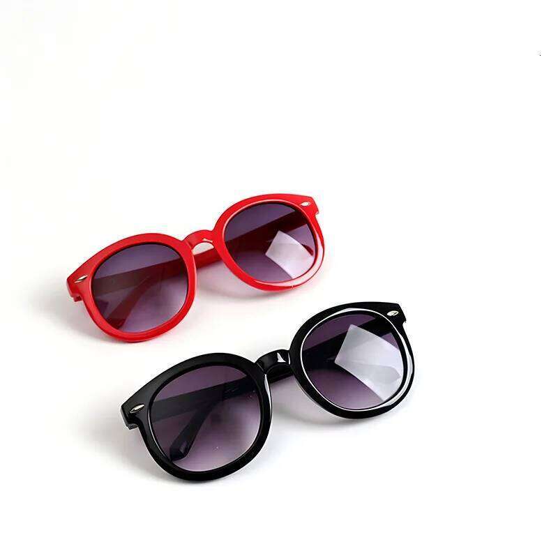 Children's Round Frame Cat Eye Sunglasses with Metal Arrow Accents Eyewear Stylish Fashion Accessory for Boys Girls Sun Glasses Z260304