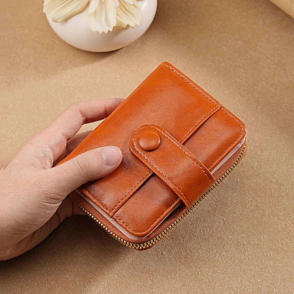 Women Wallet 2025 High Quality PU Leather Female Coin Mini Hasp Card Holder Short Wallets Slim Small Purse Zipper Fashion C260304