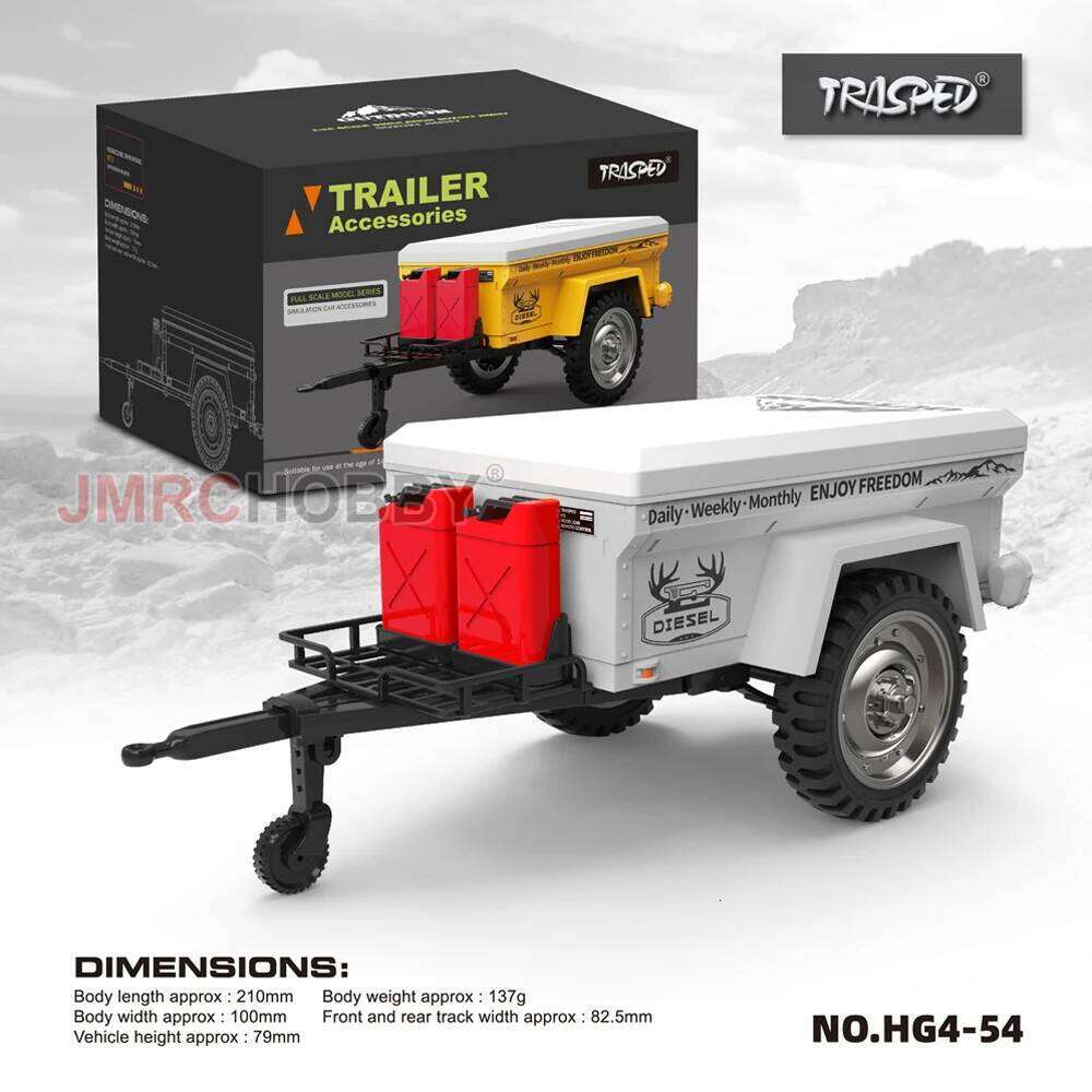 HG4-54 Semi Trailer Kit For HG4-53 Licensed SUZUKI JIMNY 1/16 Scale RC Car Crawler Z260304