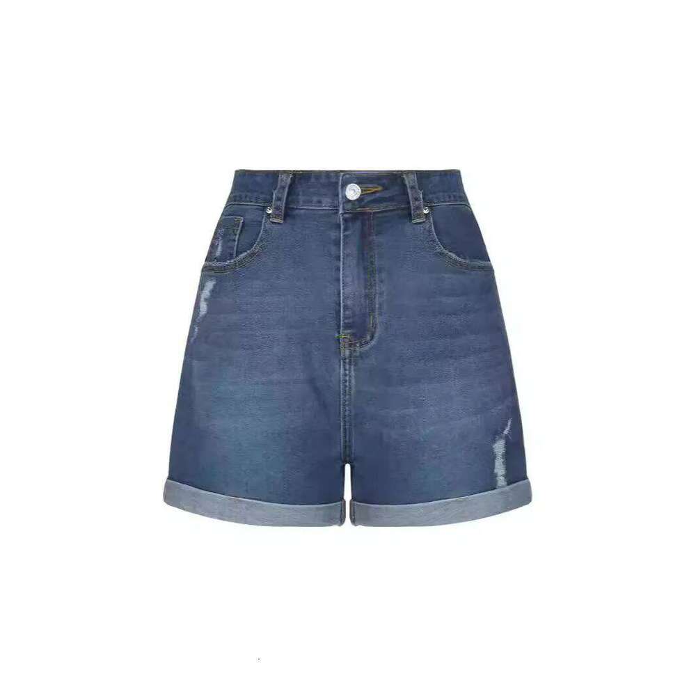 Shorts Women Streetwear Denims Straight Button Jeans Pockets Spliced Solid High Waist Lady Elegant Short Pants Skinny XJ260305