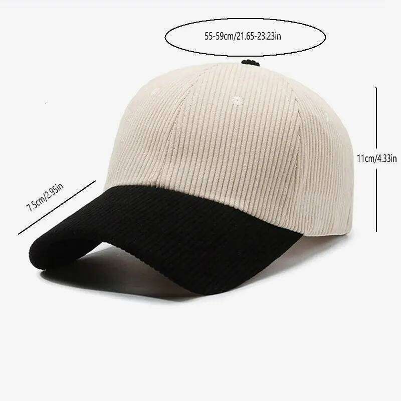 Wonder Embroidered Unisex Corduroy Baseball Cap - Sunshade for Outdoor Sports and Gifting Y260304