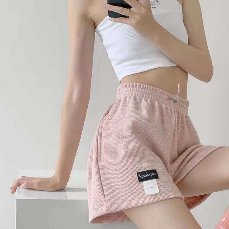 Women Casual Shotrts Summer Loose Sports Shorts Elastic Woman Sportswear Female Thin Solid Three Quarter Trousers 2023 New XJ260305