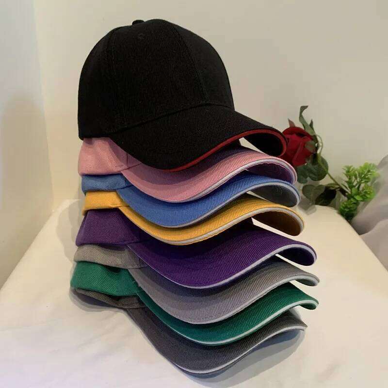Unisex Casual Acrylic Plain Baseball Adjustable Hats For Women Men Hip Hop Cap Streetwear Dad Hat Wholesale Y260304