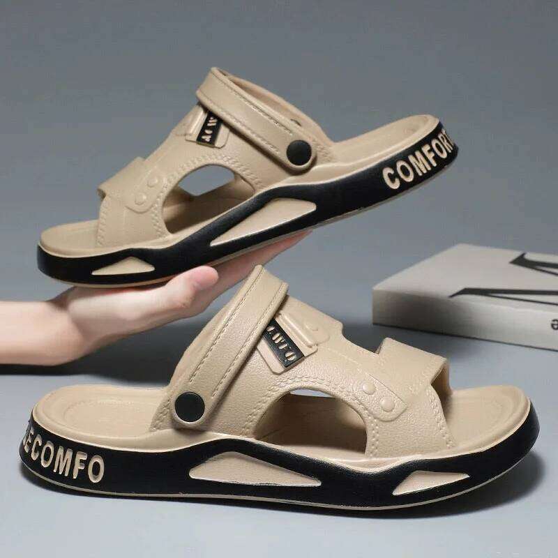 Kidmi Mens Shoes Breathable EVA Beach Fashion Summer Outdoor Sandals For Youth Dual-purpose Casual Comfortable Slippers
