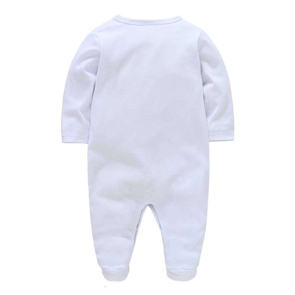 4 Pcs 100% Cotton Newborn Baby Clothing Set Boys Jumpsuit Soft Girls Romper Hat Mittens Suit Infants Pajamas Overalls 0~9 Month Z260304
