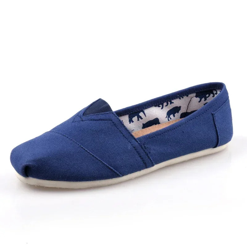 2026 Summer Blue Loafers Men Classic Canvas Flats Shoes Women Comfortable Breathable Men Casual Shoes Slip-on Espadrilles 260305