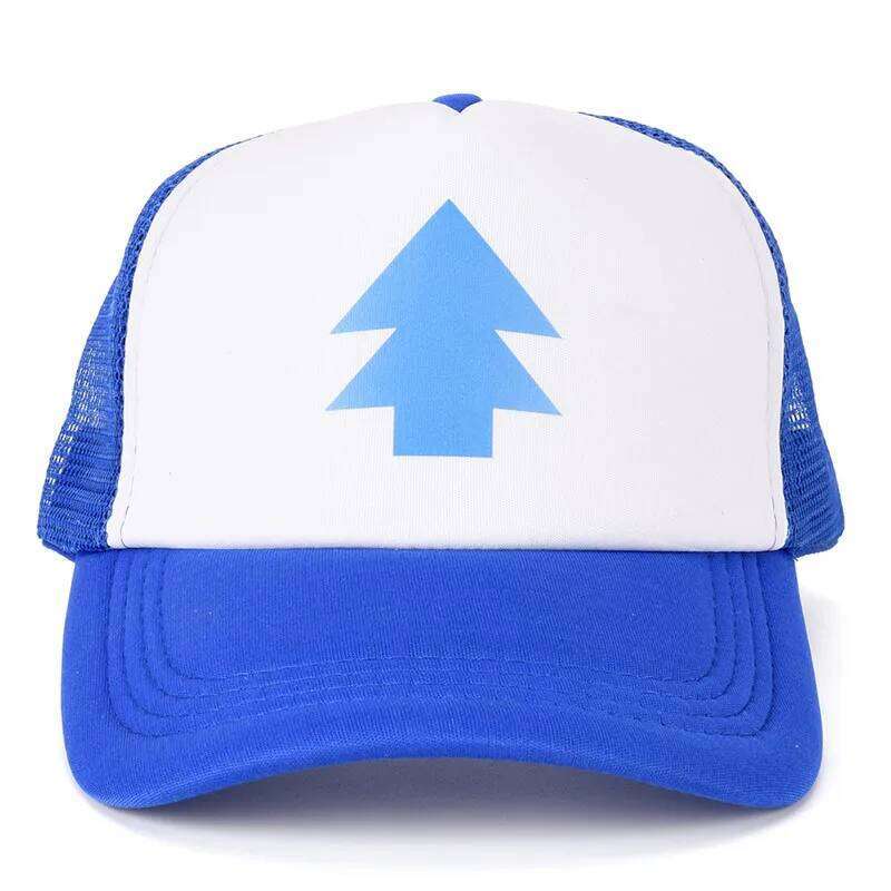 1 PC Women Men Trucker Baseball Cap Pine Tree Dipper Gravity Fall Adjustable Mesh Hat Freak Town Diep The Same Paragraph Y260304
