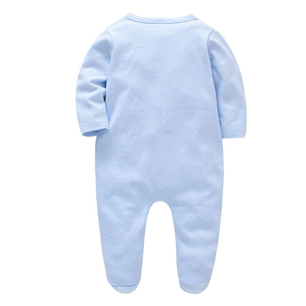 100% Cotton Baby Boy Rompers Long Sleeve 0-12 Months Overalls Spring Autumn Cartoon Print Newborn Jumpsuit Z260304