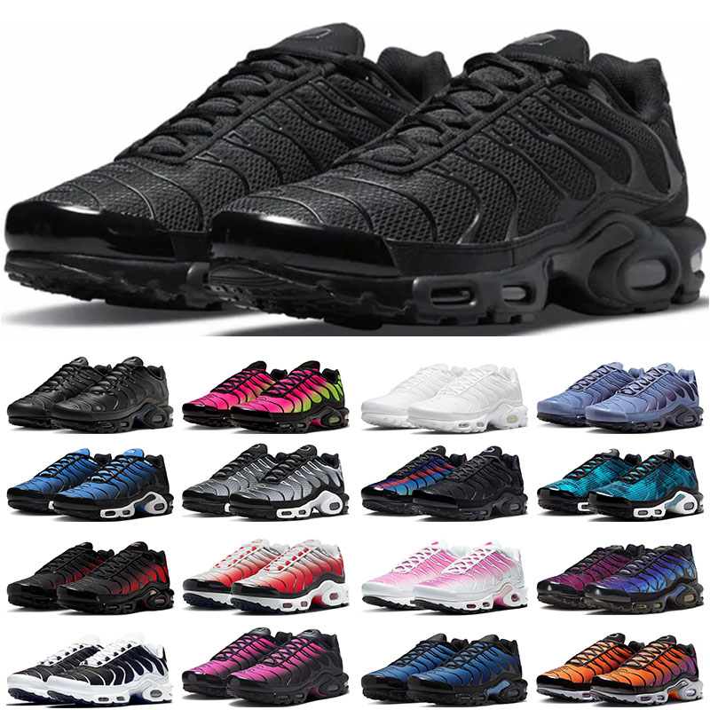 With Box tn tns designer sneakers running shoes for men women Black White Red mens trainers sports outdoor
