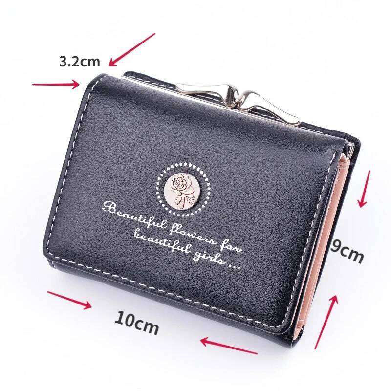 Small Women Short Women's Wallet Card Holder Girls Mini Woman Fashion Lady Coin Purse for Female Clutch Bag C260304