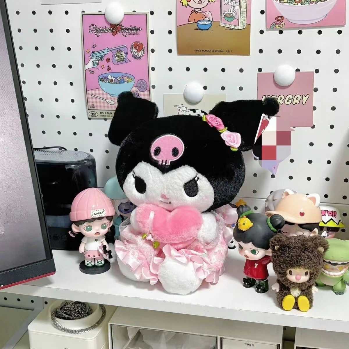 Sanrio Kulomi official plush toy of the character Melody Paccha dog doll - a cute birthday gift doll that is adorable. H260305