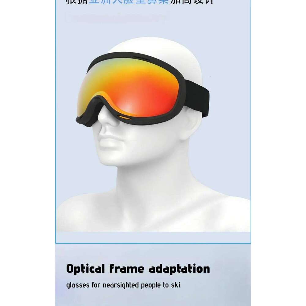 JSJM Professional Anti-Fog SKI Snowboard Goggles Outdoor Sports Women Men Double Layer Skiing Eyewear Mask Xmas Gifts S260304