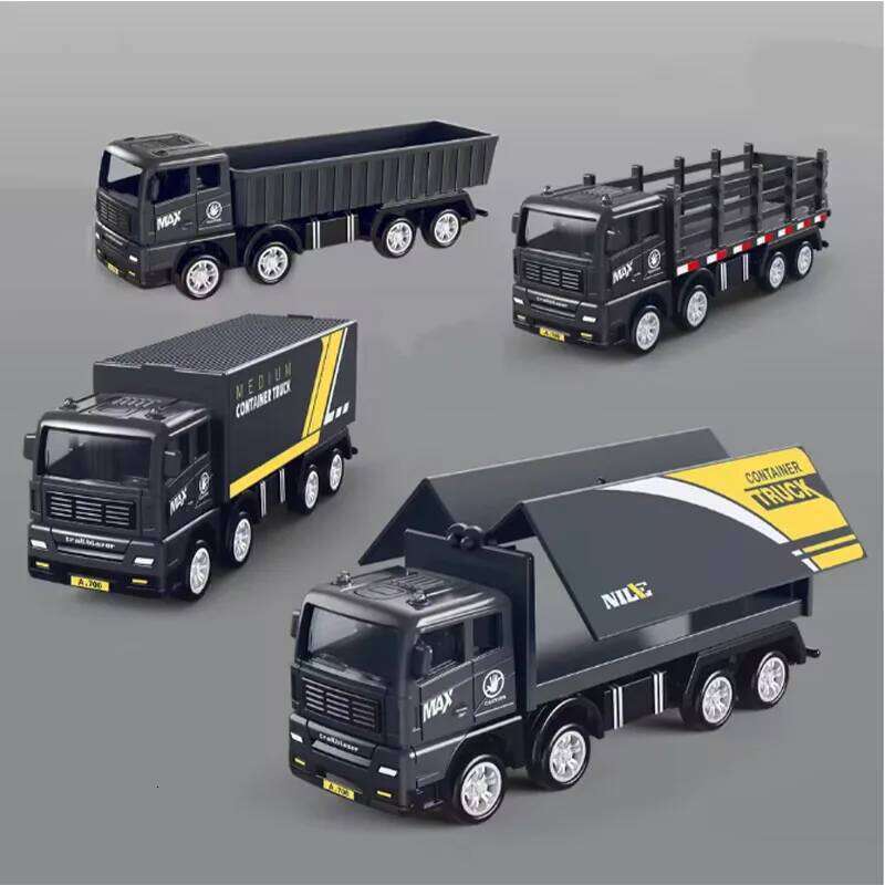 Simulation Transporter Container Truck Freight Vehicle Children Kids Pull Back Car Model Educational Toys for Boy Game Gift Z260304
