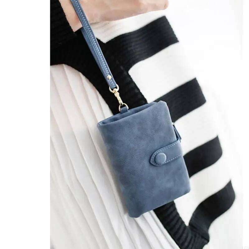Leather Wallet Women Short Handbag Anti-theft Coin Purse Card Holder Mini Bag 547A C260304