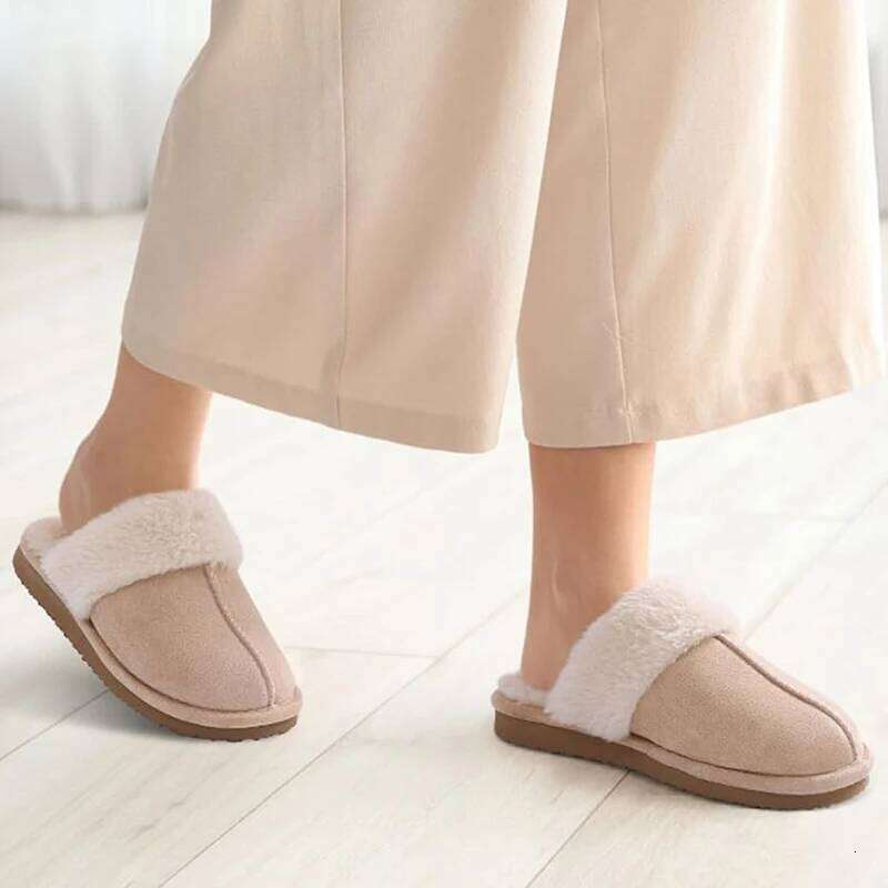 Kidmi Women's Soft Fluffy Fuzzy Ladies Winter House Slippers New Warm For Woman Comfortable Womens Shoes