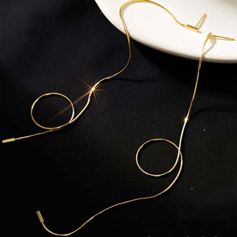 Facial slimming jewellery Womens earrings long Korean style internet earrings for women fashionable versatile jewelry 260303
