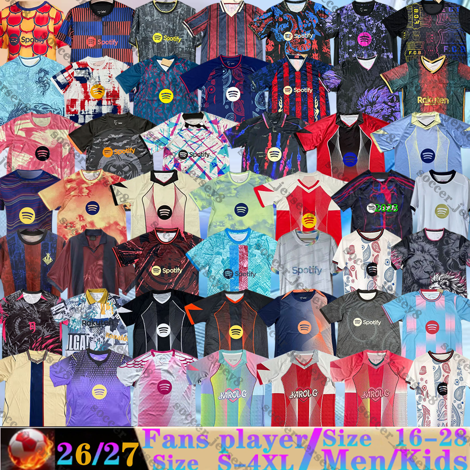 25 26 27 camiseta de futbol Barcelona Soccer Jersey LAMINE YAMAL PEDRI GAVI RAPHINHA 2025 2026 Barcelone men Football Shirts RASHFORD KOUNDE F. DE JONG FERMIN CUBARSI