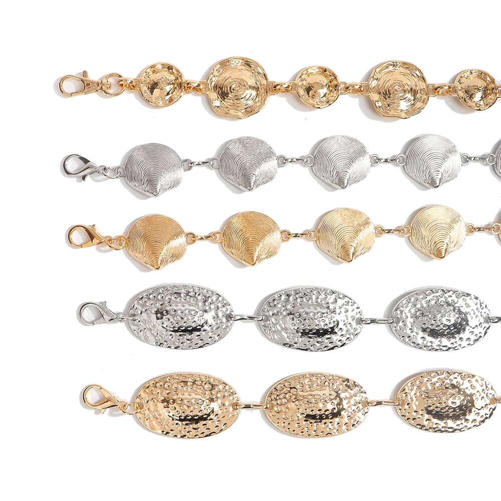 1pc Fashion Elegant Metal Women's Waist Chain Versatile High-End Feeling Dress Belt Accessory S260304