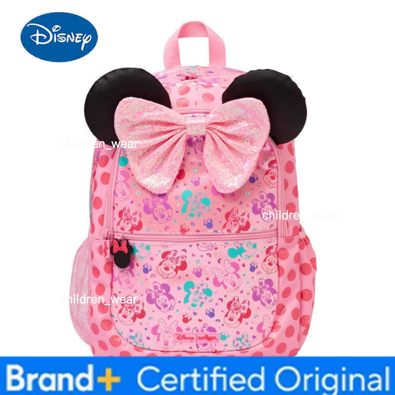 Disney Mickey Mouse Cartoon Schoolbag Pink Student Backpack HandbagWater Cup A Excellent Holiday Gift Or Birthday Gift For Kid H260305