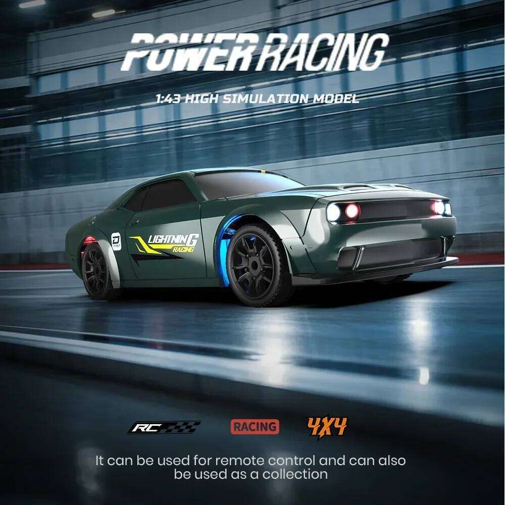 1/43 with Gyro Upgraded Ver 2.4G Remote Mini Drift Race Car 4Wd Radio Control Rc Toys Traffic Cones Z260304