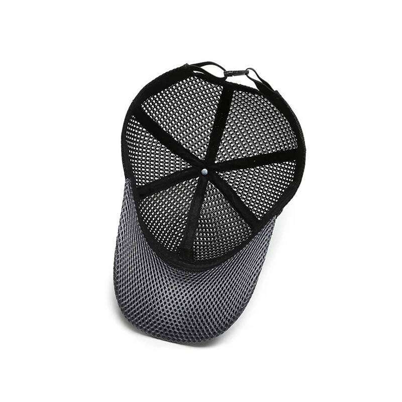 2023 Men's Mesh Baseball Breathable Summer Caps Dad Hat Outdoor Fishing Hats Bone Gorras Snapback Trucker Cap Women hat Y260304