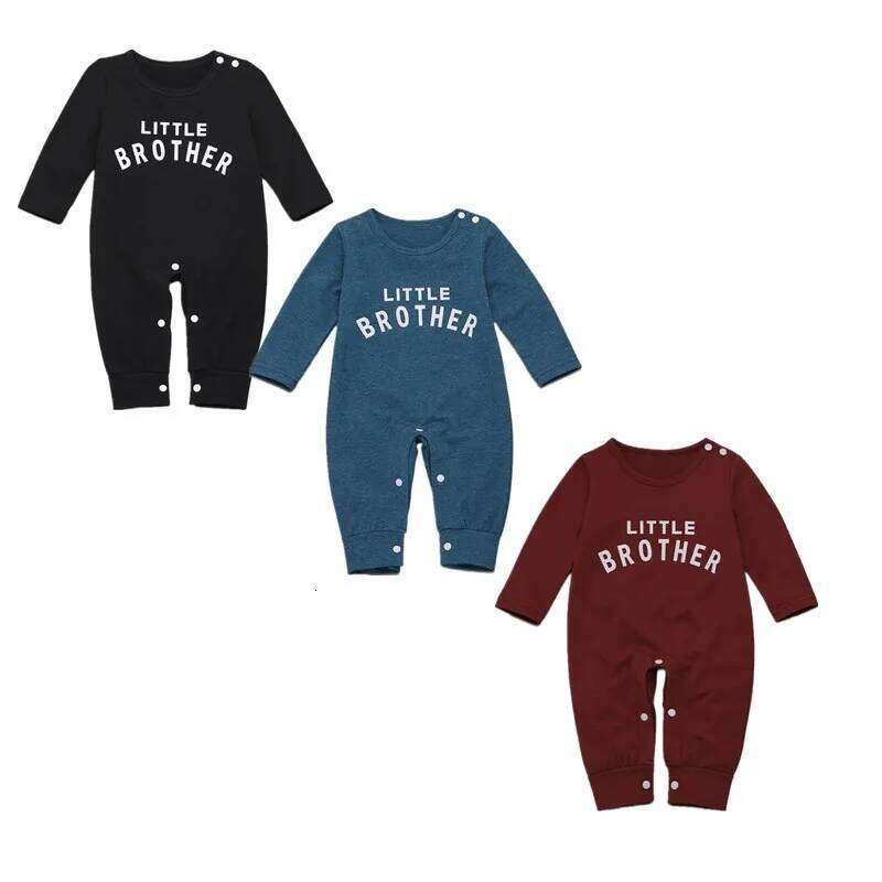 Pudcoco US Stock 0-24M Infant Set Casual Romper Cotton Blend Letter Printing Jumpsuit Baby Girl Boy Autumn Outfits Z260304