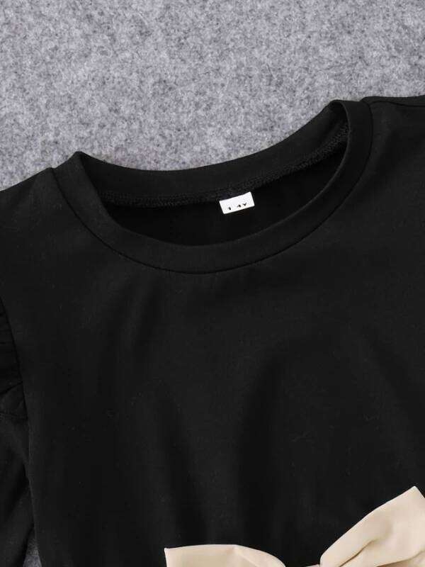 Spring Autumn Infant Toddler round Neck Fly Sleeve Splice Flower Print Tulle Casual Dress for Baby Girls Z260304