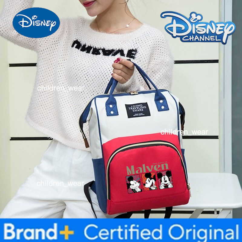 Disney Mickey Mouse Style Mommy Bag Merch Waterproof Diaper Backpack Fashion Large Capacity Maternity Baby Care Travel Nursing H260305