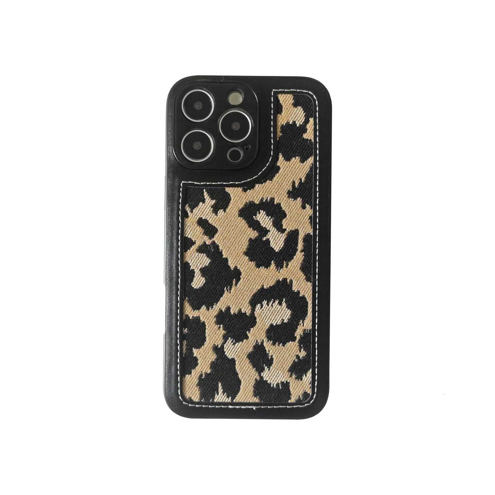 Fashion Leopard Print Phone Case For iPhone 16 Pro Max 15 Pro 14 13 Pro Max | Full Coverage Shockproof Protective CoverT260305
