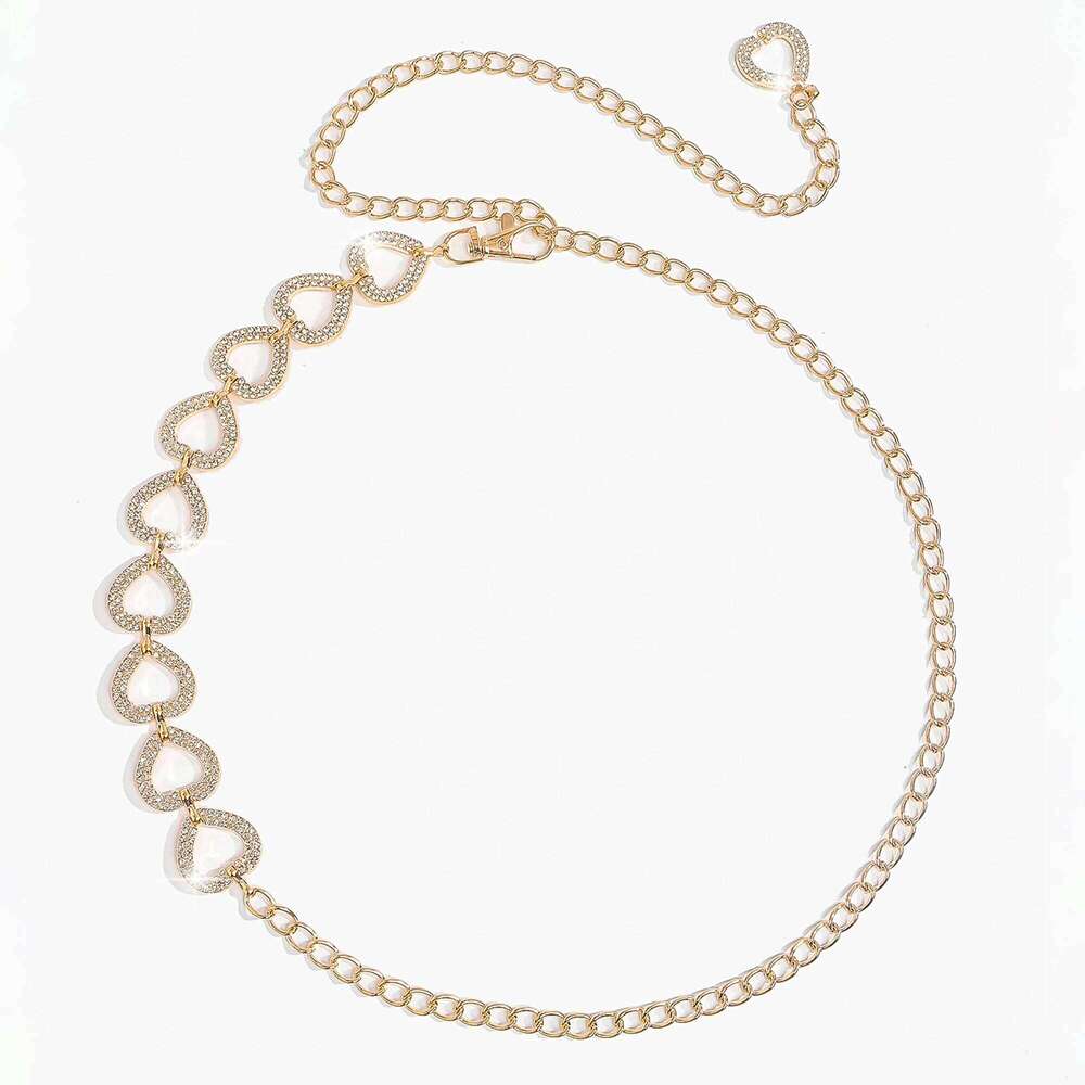 New love-themed geometric retro Bohemian chain, paired with skirt and pants, stylish waist chain S260304