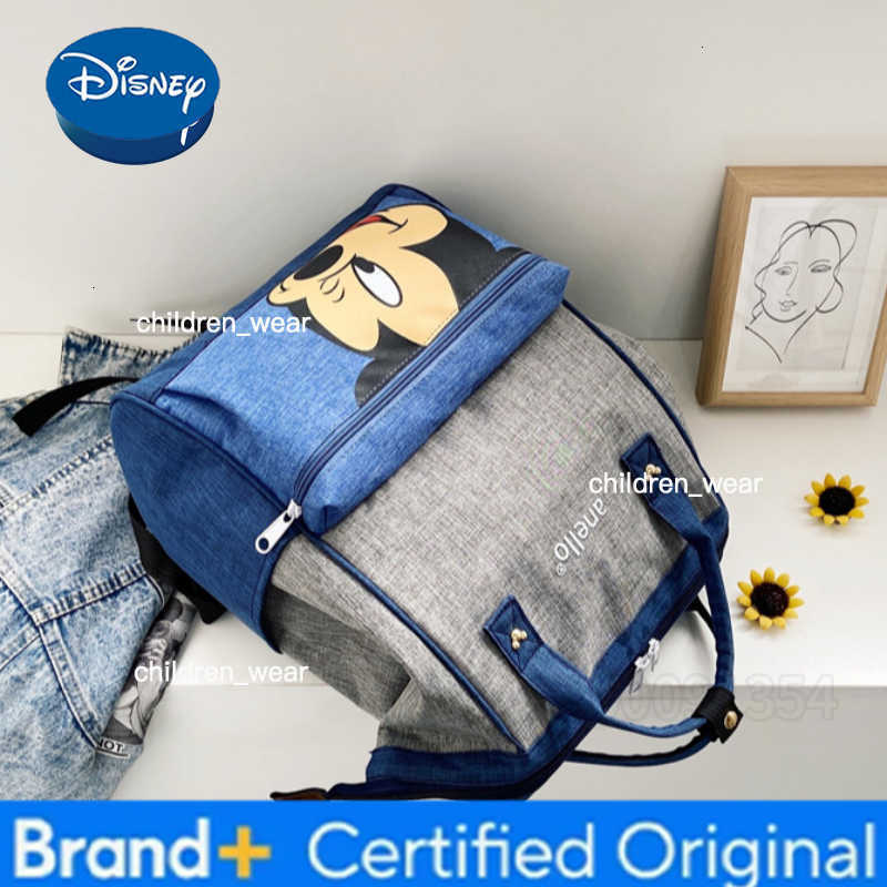 Disney Mickey New Diaper Bag Backpack Cartoon Baby Bag Fashion Trend Baby Diaper Bag Backpack Large Capacity Multifunctional H260305