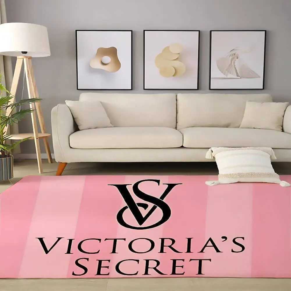 V-Vics-torias S-Sec-rets Floor Mat Graphic Printed Flannel Doormats For Bathroom Kitchen Entrance Carpet Home DecorT260305