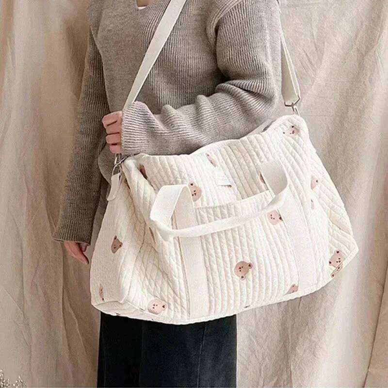 Mommy Bear Maternity Pack Baby Diaper Stroller Nappy Organizer Portable Luggage Tote Bags Travel Changing Messenger Bag Z260304