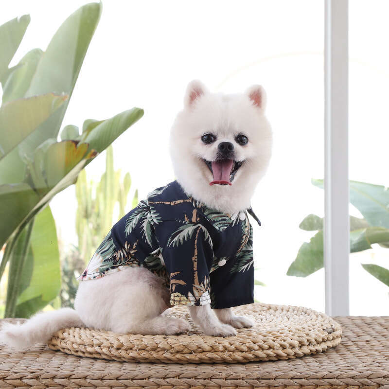Famous brand Foreign Trade Spring Summer Thin Clothing for Small Medium Dogs and Cats Pineapple Shirt Pet Dog Cat Golden Retriever Clothes Supplies pu