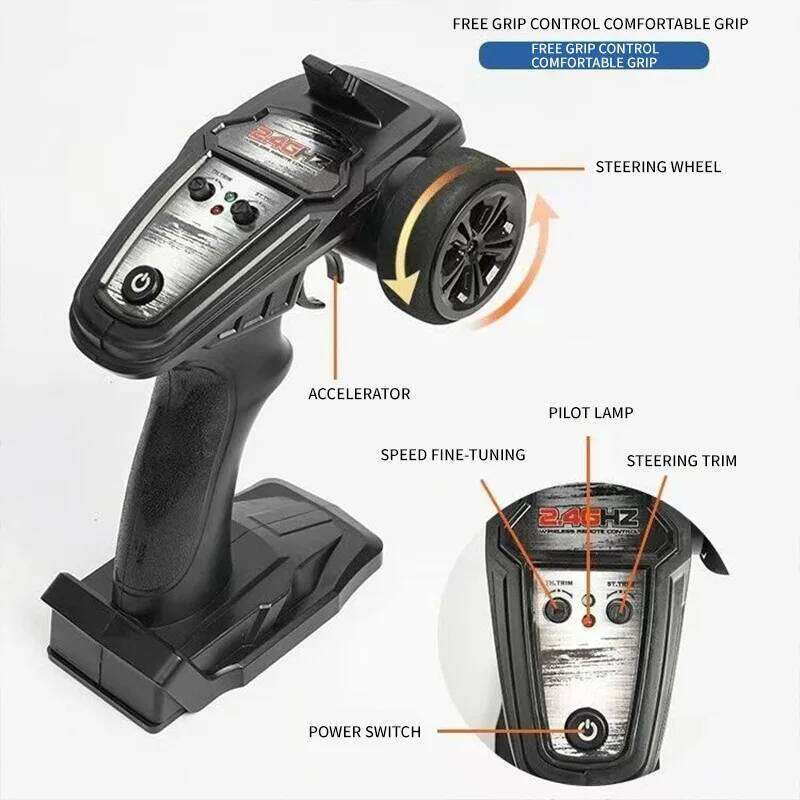 New Brushless Remote Control Four-Wheel Drive Electric Car High-Speed Drift Off-Road Climbing Big Wheel Racing Model Toy Z260304