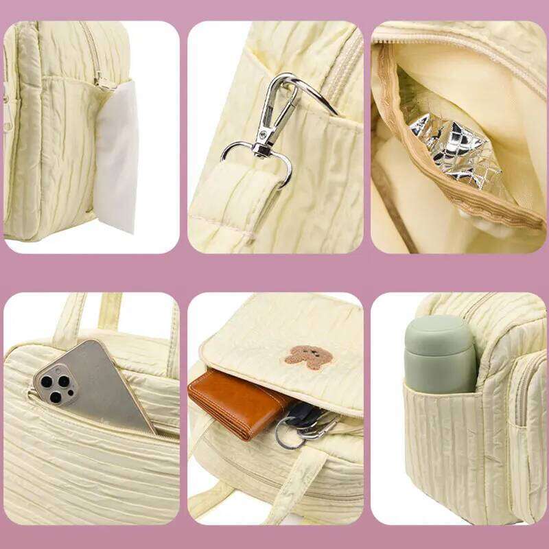 2024 Maternity Cute Bunny Multi-Functional Mommy Bags Lightweight Outing Travel Baby Stroller Diaper Bag Portable Handbag Z260304
