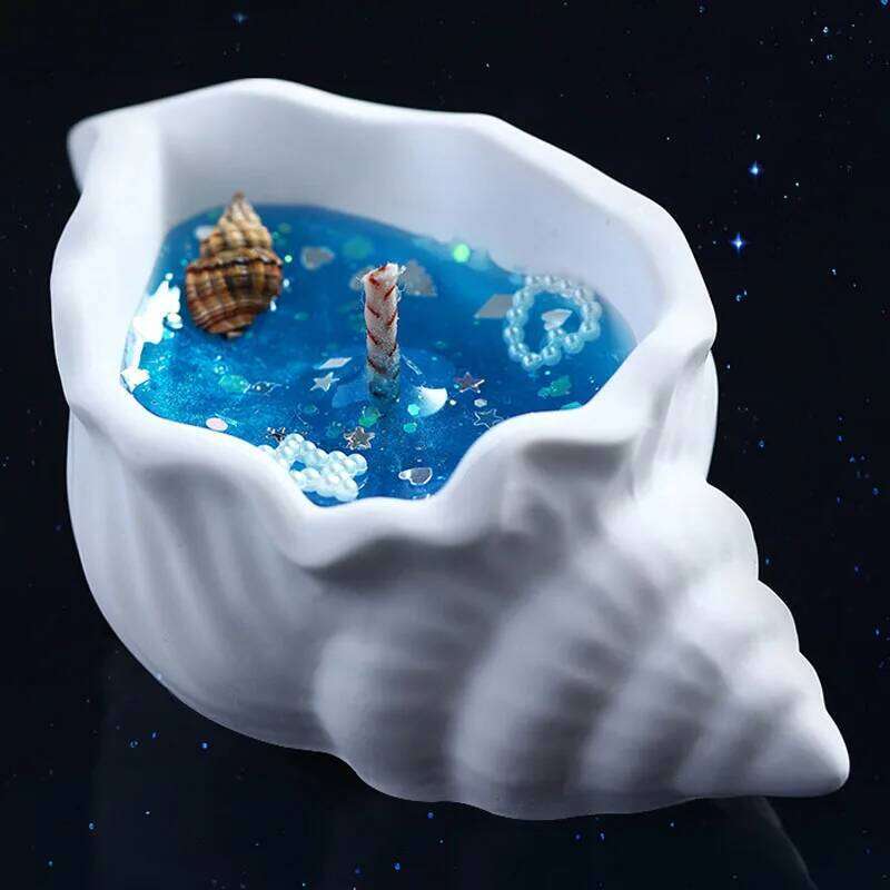 Aromatherapy Scented Gift Wholesale Premium Creative Handmade Birthday Companion Gel Wax Conch Shaped Candle Ornament W260304 W260305