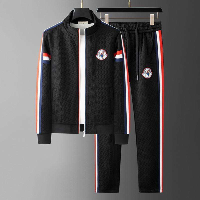 Two Piece Tracksuit Sport Tracksuit For Autumn Golf Brunch Travel Daily Street Mature Loose Fit White Matching Outfit Plus Size Versatile Casual Mens  - view 4