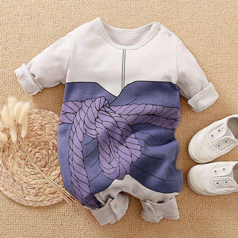Newborn Baby Anime Cape Style Children Long Sleeve Cotton Bodysuit, Cute Kids Boys Girls Romper Z260304