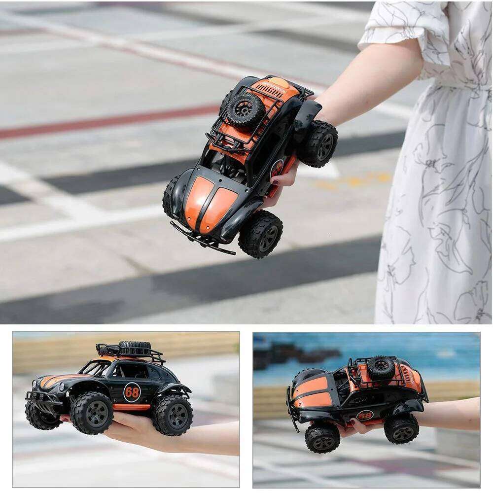 Rc Toys for Boys 2.4Ghz Remote Control Truck High Speed Off-Road Vehicle 1/18 2Wd Big Wheel Cross-Country Car Children Gift Z260304