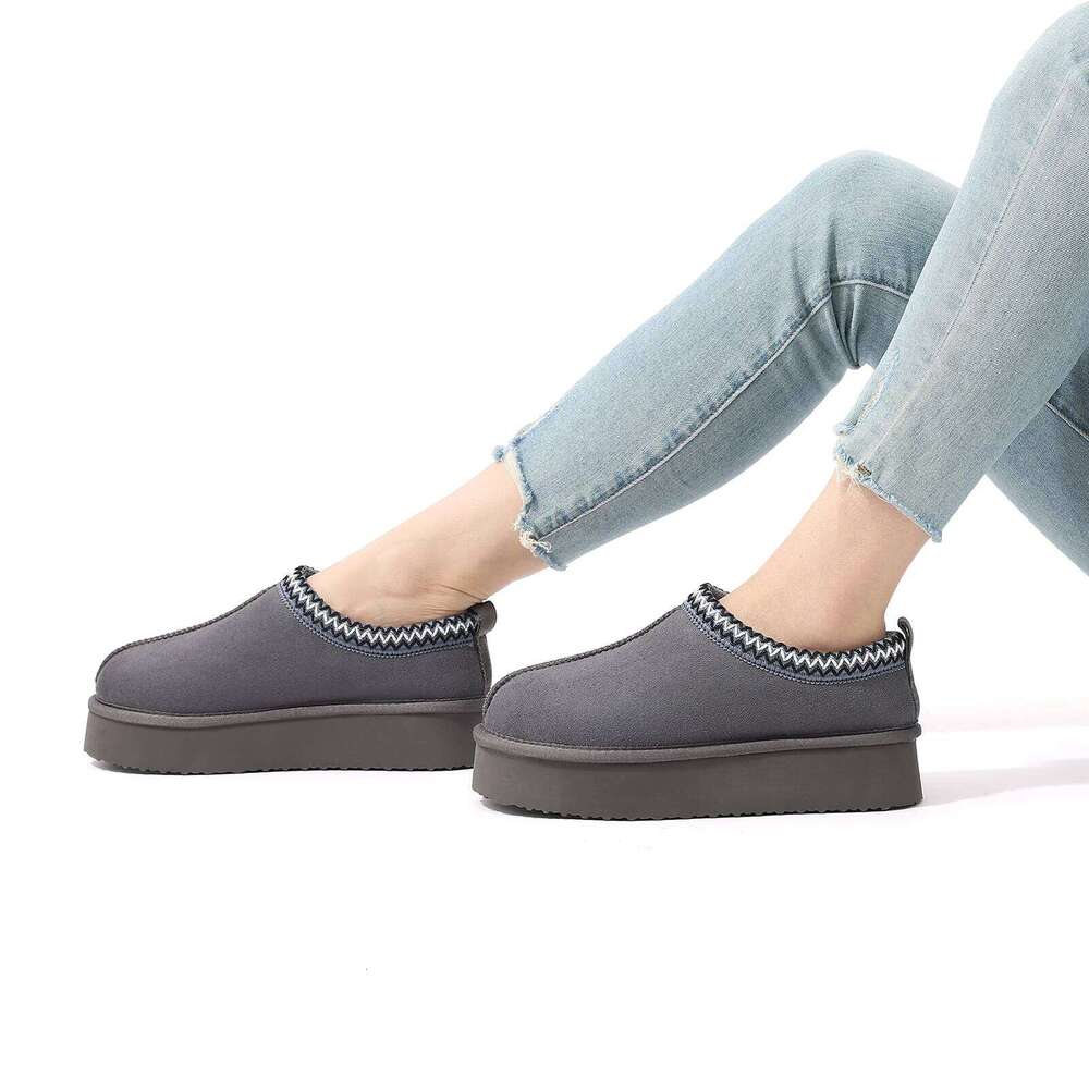 Kidmi Winter Cotton Women Snow Boots Thick Sole Short Warm Casual Nonslip House New Comfort Plush Shoes