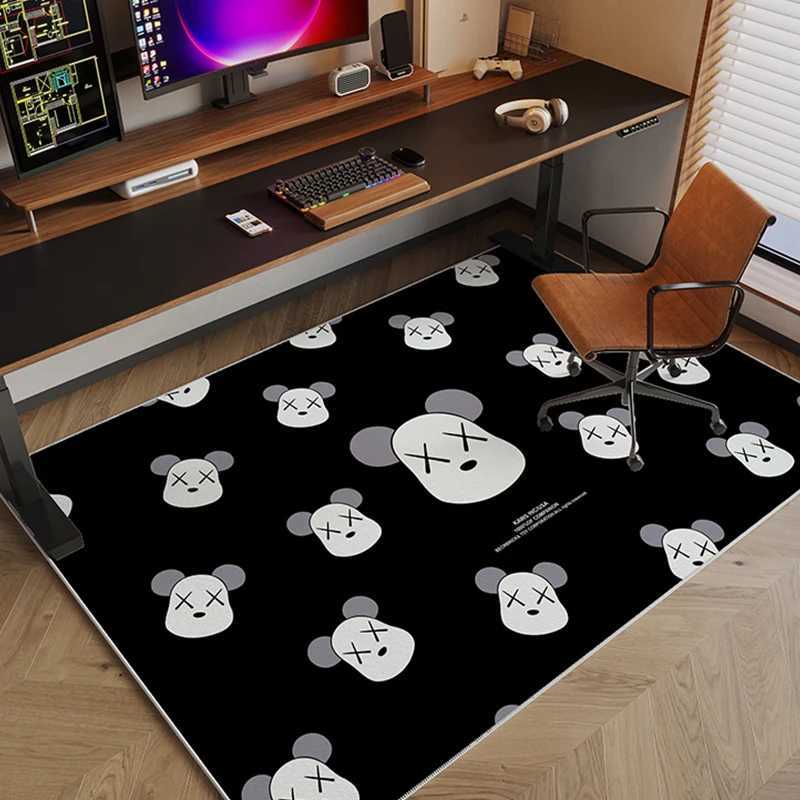 Room Trendy Carpet Computer Chair Floor Mat Study Desk Swivel Chair Mat Soundproof And Anti-Slip CarpetT260305