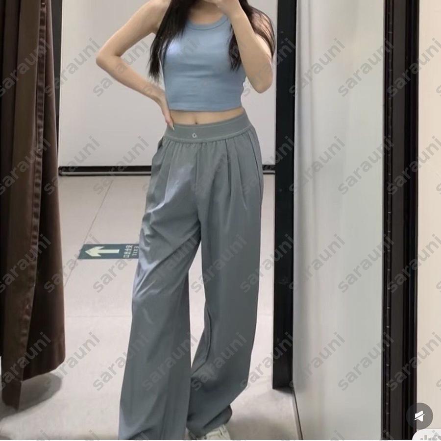 Designer Womens Pants 2026 Fashionable Sports And Leisure Straight Leg Pants Classic Letter Versatile High Waisted Yoga Pants For Women