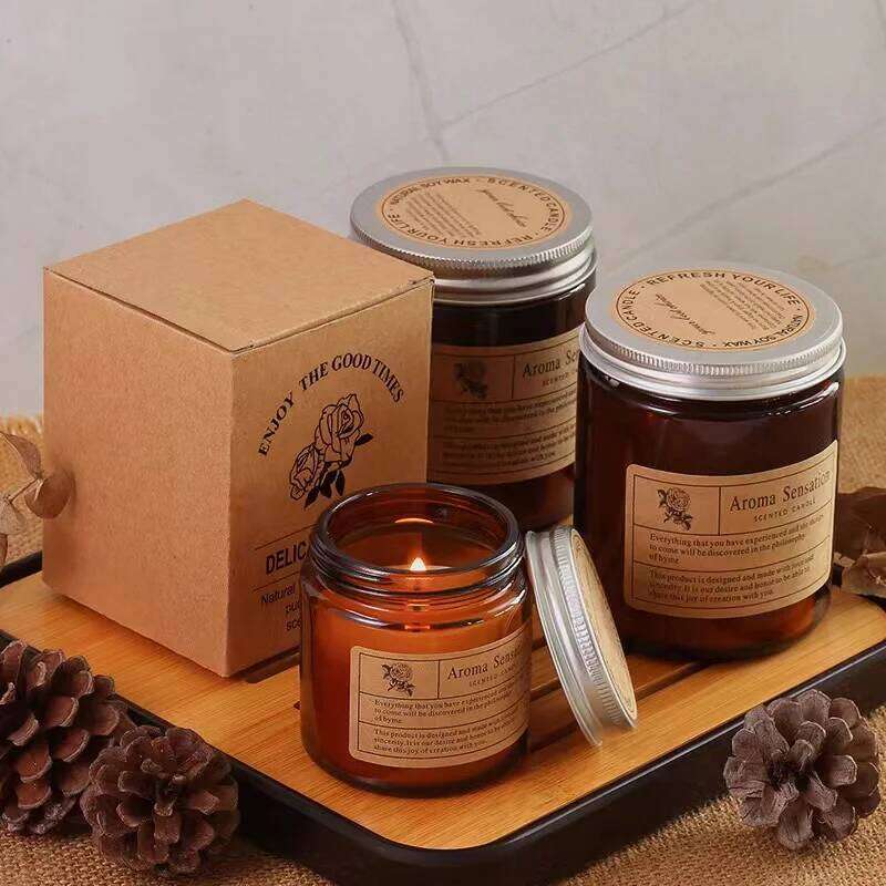 Aromatherapy essential oil smokeless soybean candle cup household fragrance ornament souvenir W260304 W260305