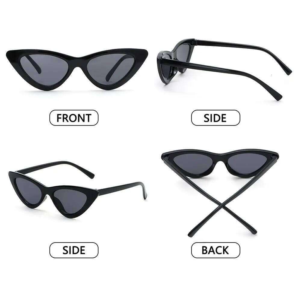 Fashion Candy Color Sunglasses Kids Aged 3-9 Years Trendy Retro Cat Eye Sun Glasses Boys Girls Non-Polarized Shades Party Favor Z260305