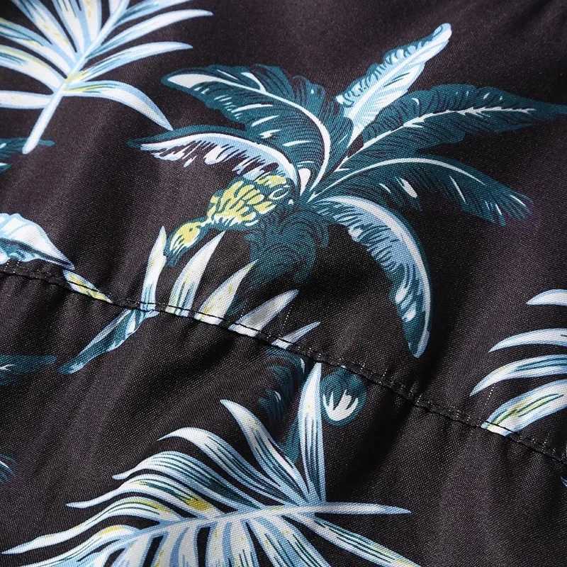 Hawaiian Fashionable Mens Short Sleeve Pineapple Beach Digital Printed Shirt Comfortable 100 Polyester Summer Casual Outdoor M260305